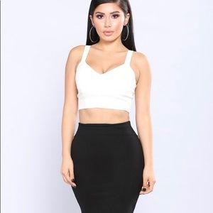 Fashion Nova padded crop top
